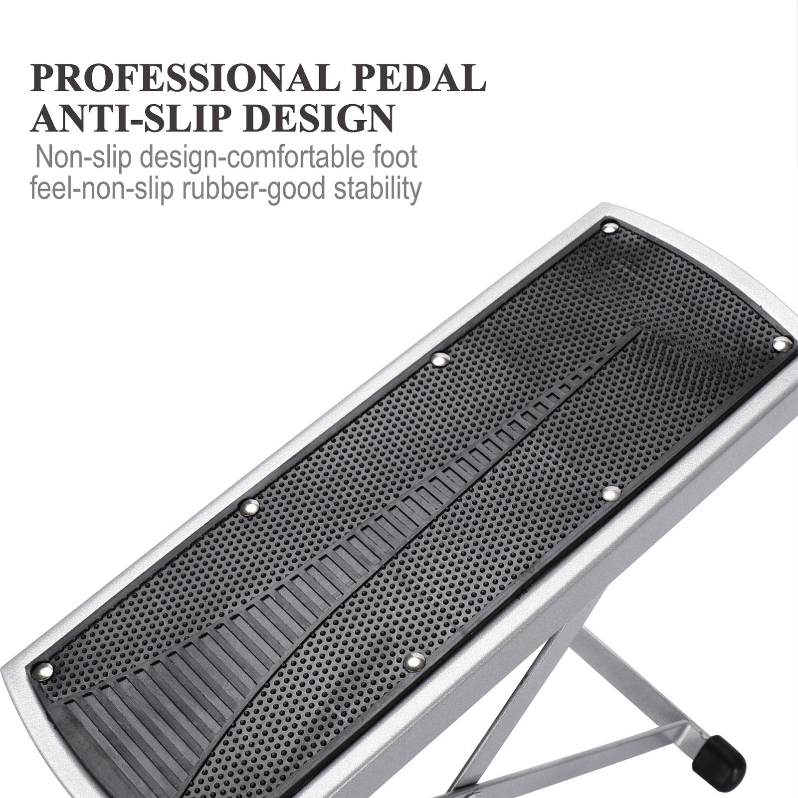 LiDiVi foot rest with anti-slip rubberized legs ensures stable support on bathroom floors