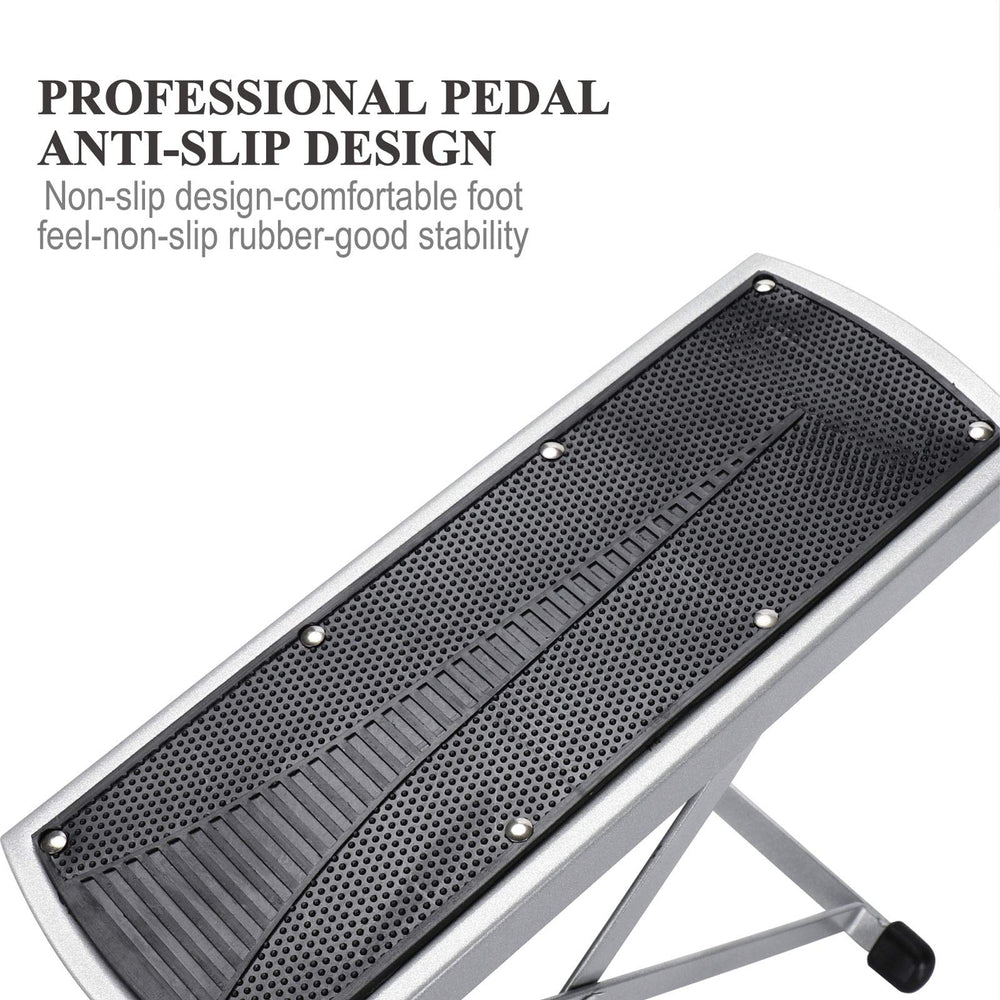 LiDiVi foot rest with anti-slip rubberized legs ensures stable support on bathroom floors
