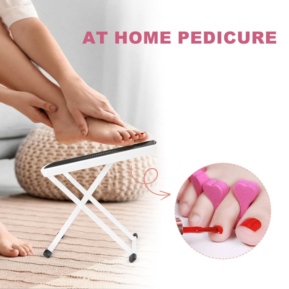 LiDiVi Pedicure Foot Rest dimensions 10.8 inches high.