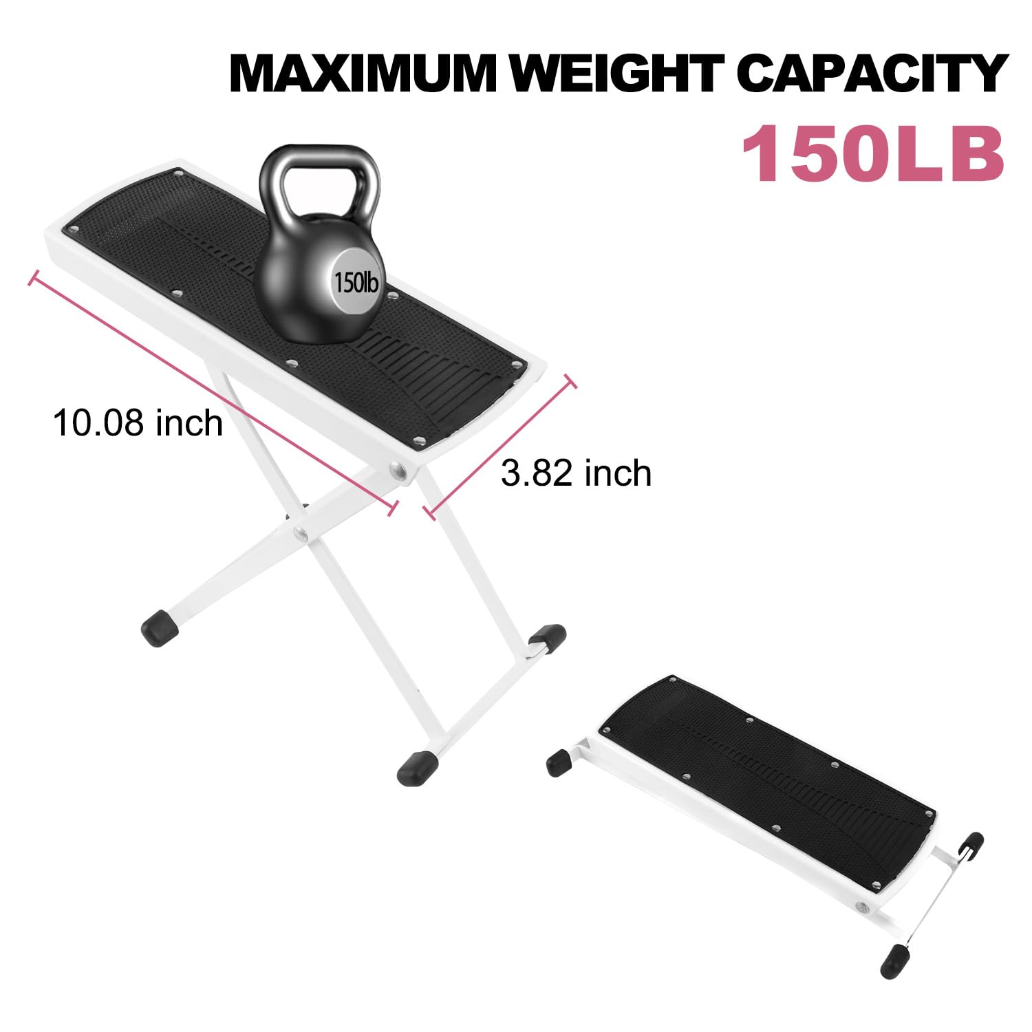 LiDiVi Pedicure Foot Rest toe separator feature for precise nail work.