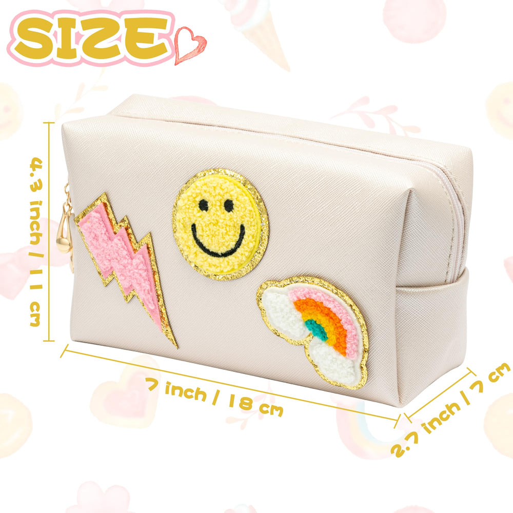 LieToi Preppy Patch bag pink lightning design adds playful flair for daily use