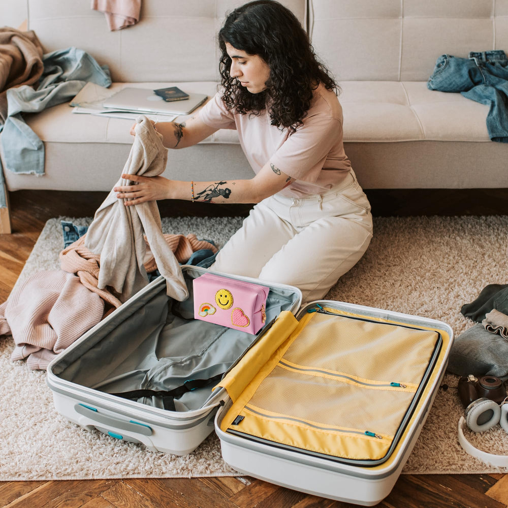 LieToi Preppy Patch bag fits in purses or luggage for travel-friendly storage