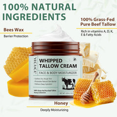 Liefiet Beef Tallow Skin application-face shows easy absorption and soothing hydration.