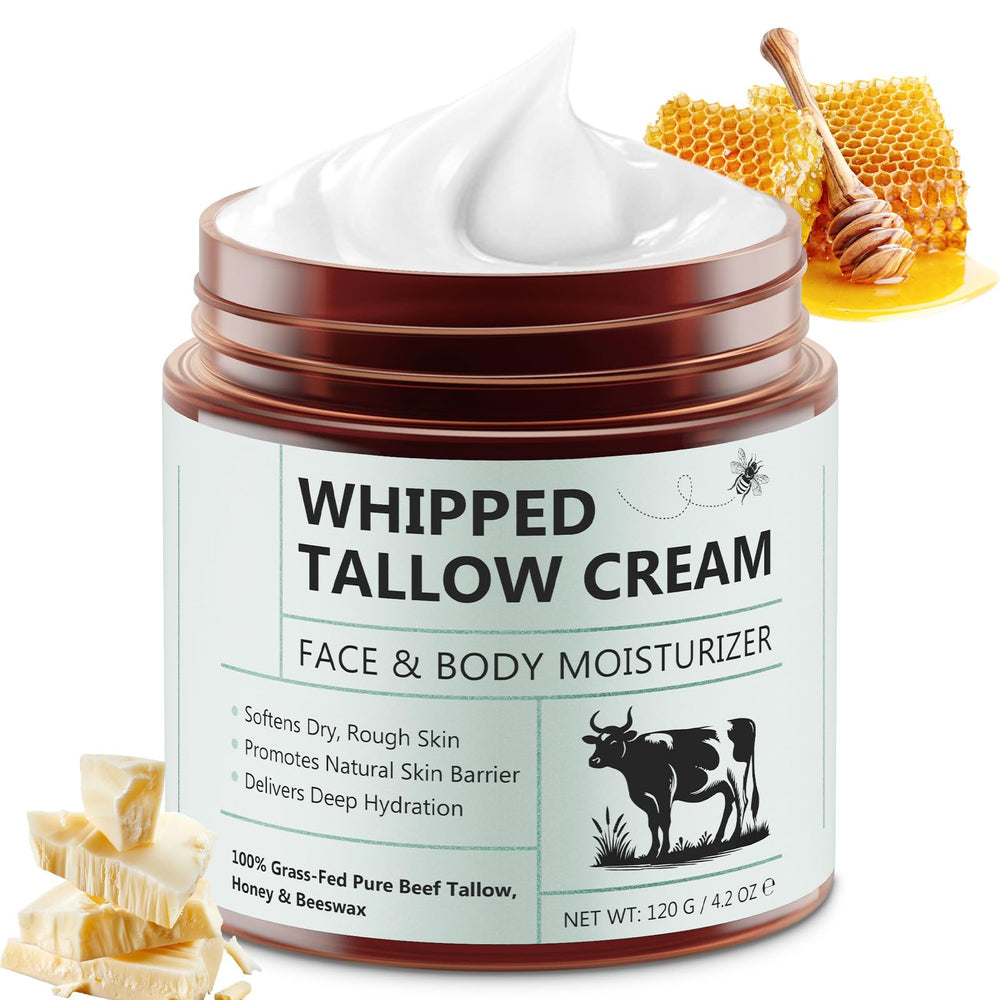 Liefiet Beef Tallow Skin jar demonstrates rich, hydrating balm for daily skin care.