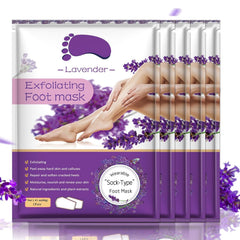 Liefiet Foot Peel Mask wearable socks with lavender exfoliation for baby-soft feet.