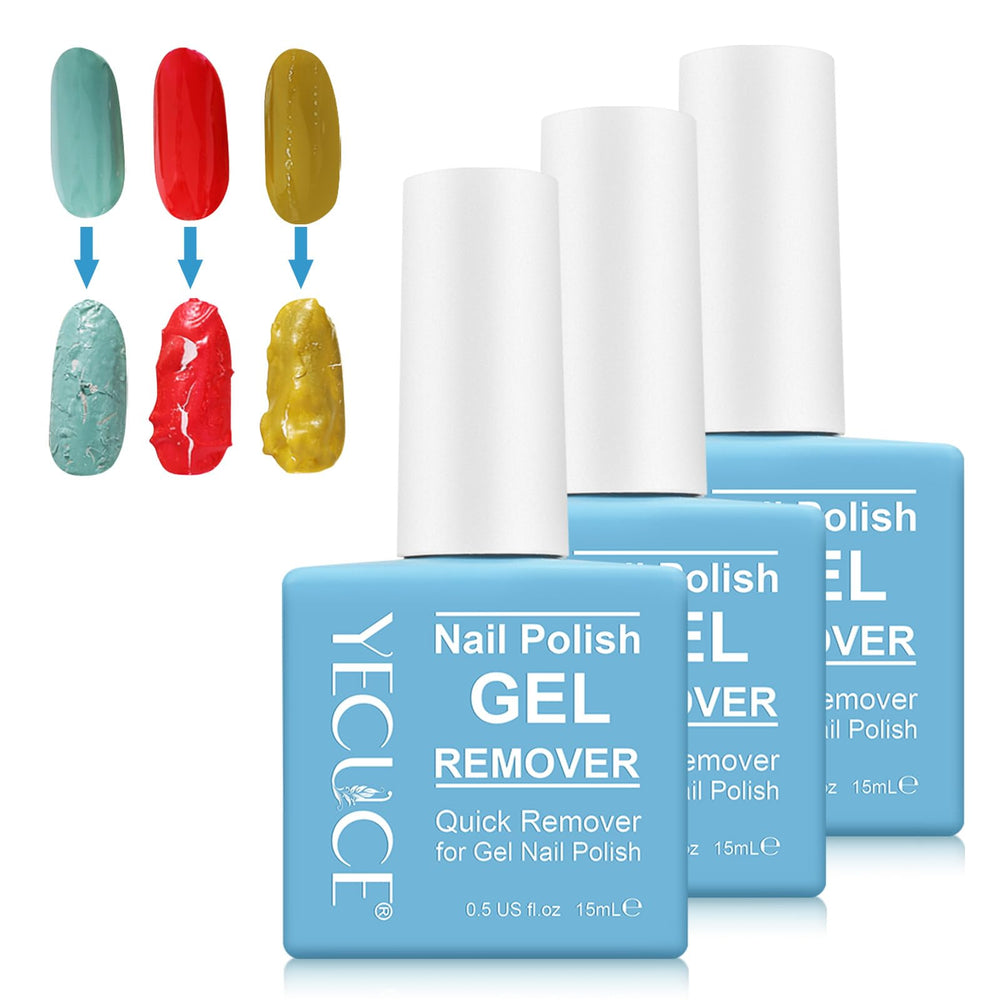 Liefiet gel polish remover 3pack bottle closeup showing compact, easy-home use