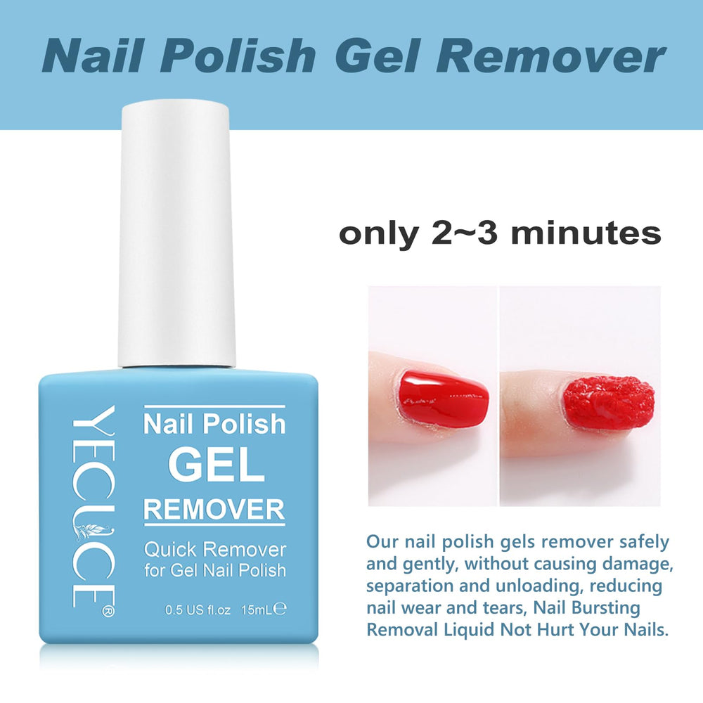 Liefiet gel polish remover crack-and-lift moment illustrating fast removal