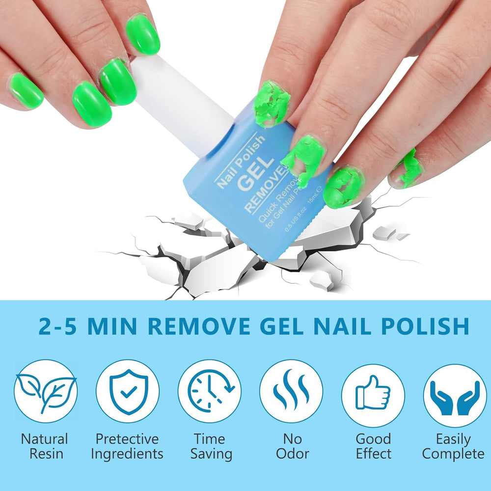 Liefiet gel polish remover on natural nails highlighting gentle, low-odor formula
