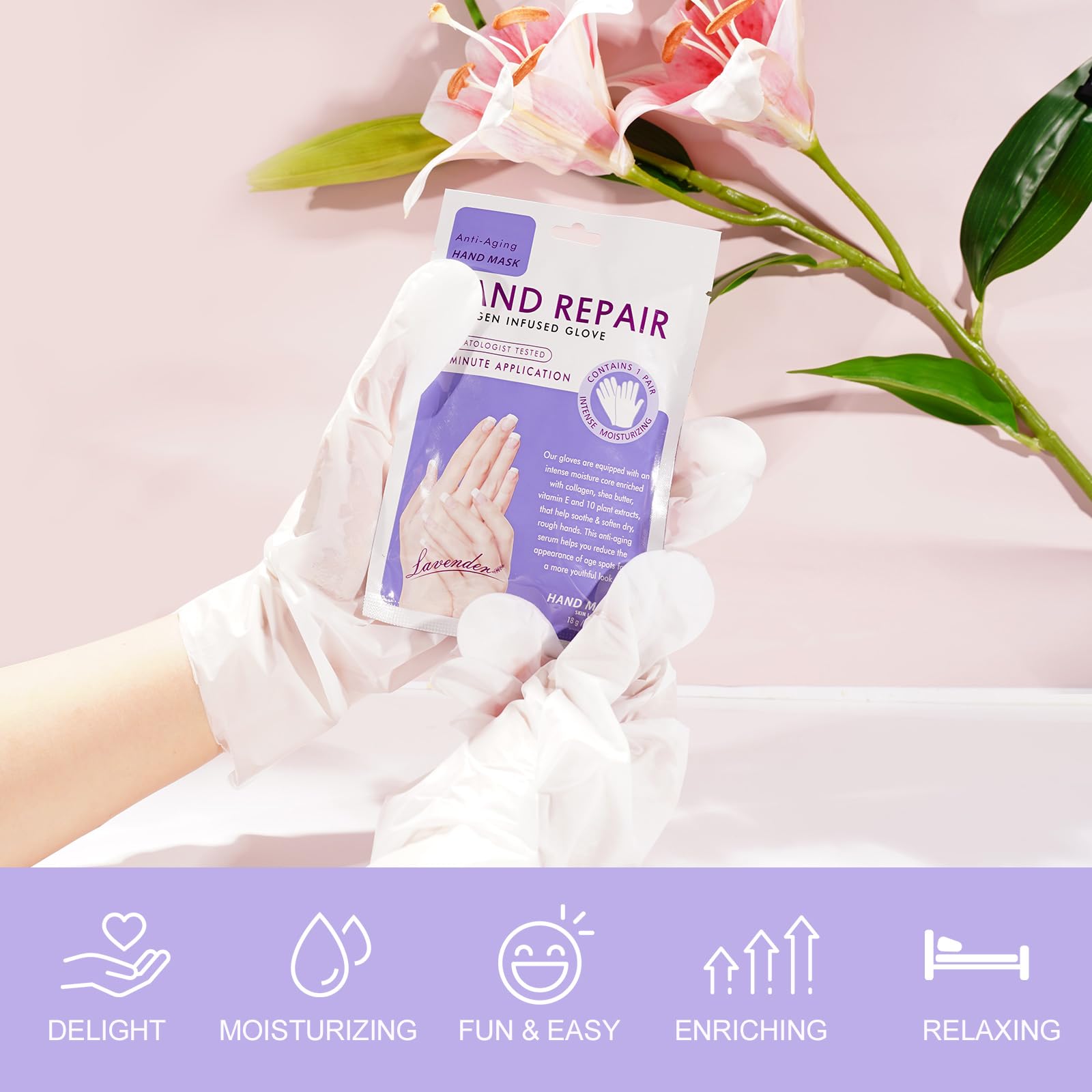 Liefiet Hand Peel Mask Reduce Fine Lines for smoother-looking hands