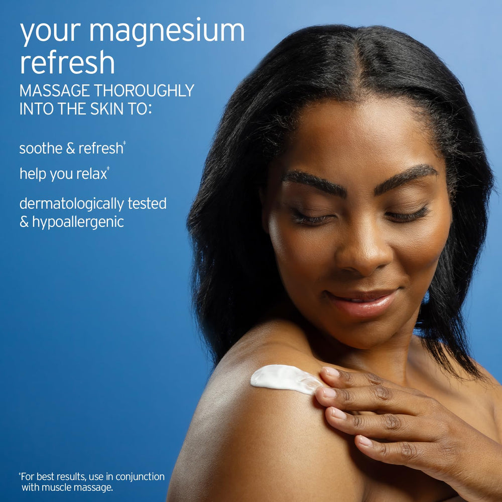 Life-flo Magnesium Lotion Vanilla Textured Lotion on Skin demonstrates hydrating absorption and calming feel.