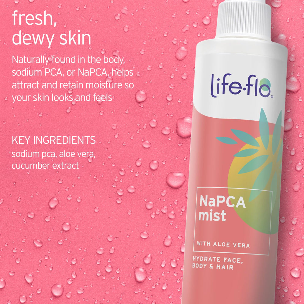 Life-Flo NaPCA Hair Refresh Mist between washes adds softness.