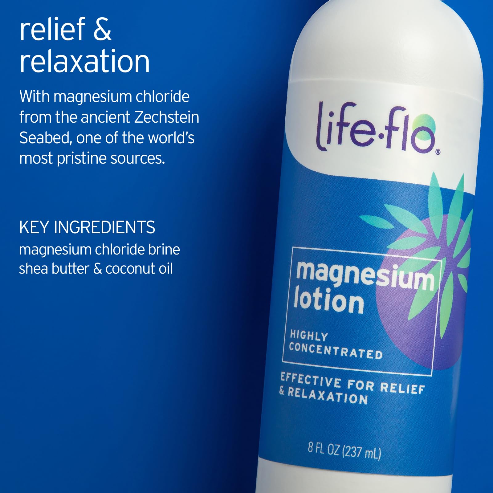 Life-Flo Zechstein Seabed magnesium sourcing image highlights purity.