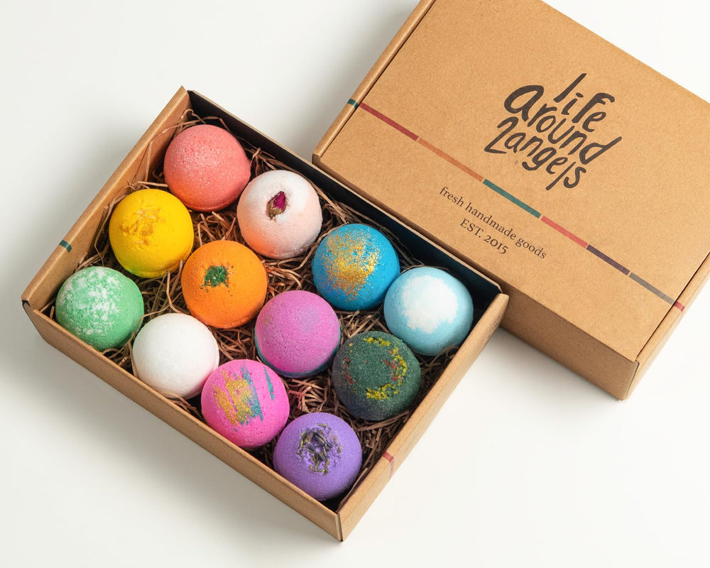 LifeAround2Angels bath bombs create a relaxing at-home spa ritual.