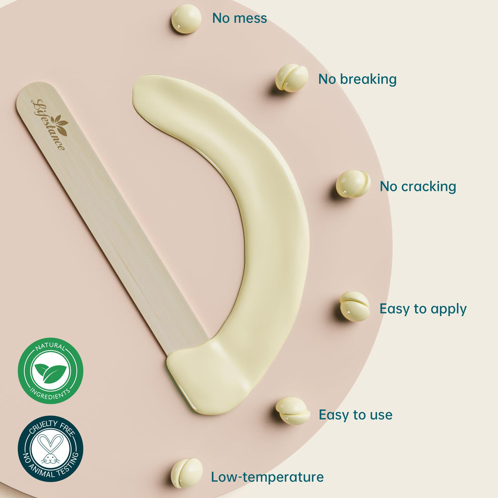 Lifestance almond oil ingredient closeup, signaling reduced discomfort during waxing.