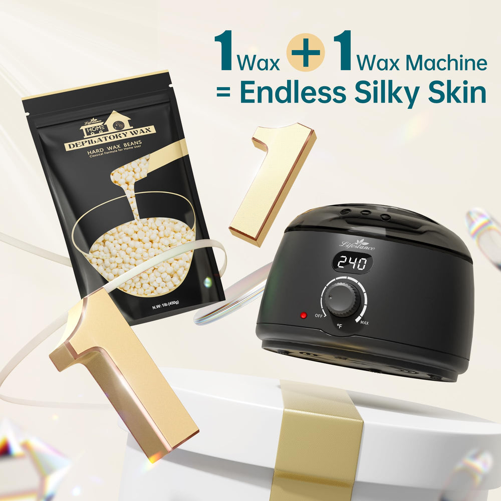 Lifestance bikini-area waxing shot, suggesting gentle, controlled hair removal in sensitive zones.