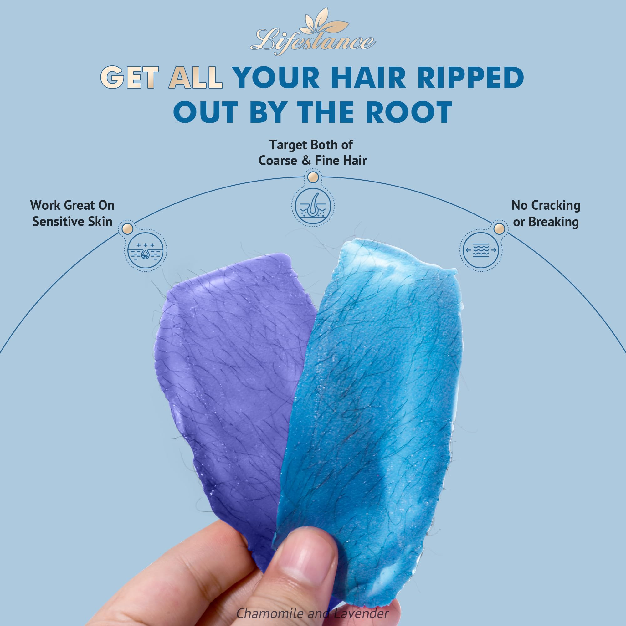 Lifestance blue wax for coarse hair: targeted at-home waxing for tougher areas
