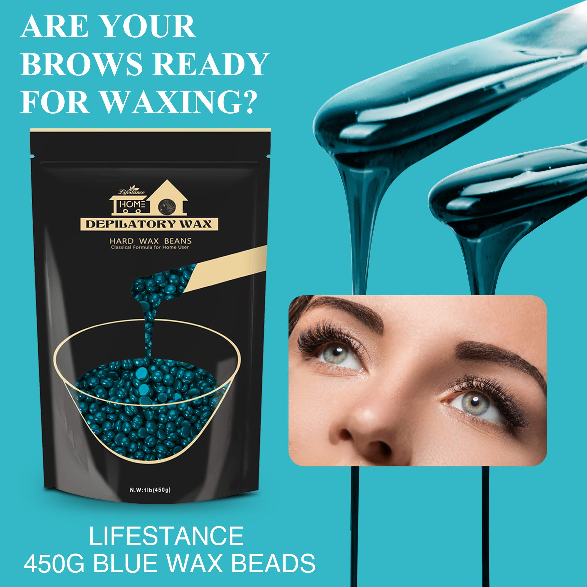 Lifestance Jasmine Wax Beads jar close-up highlights premium formula for sensitive skin.