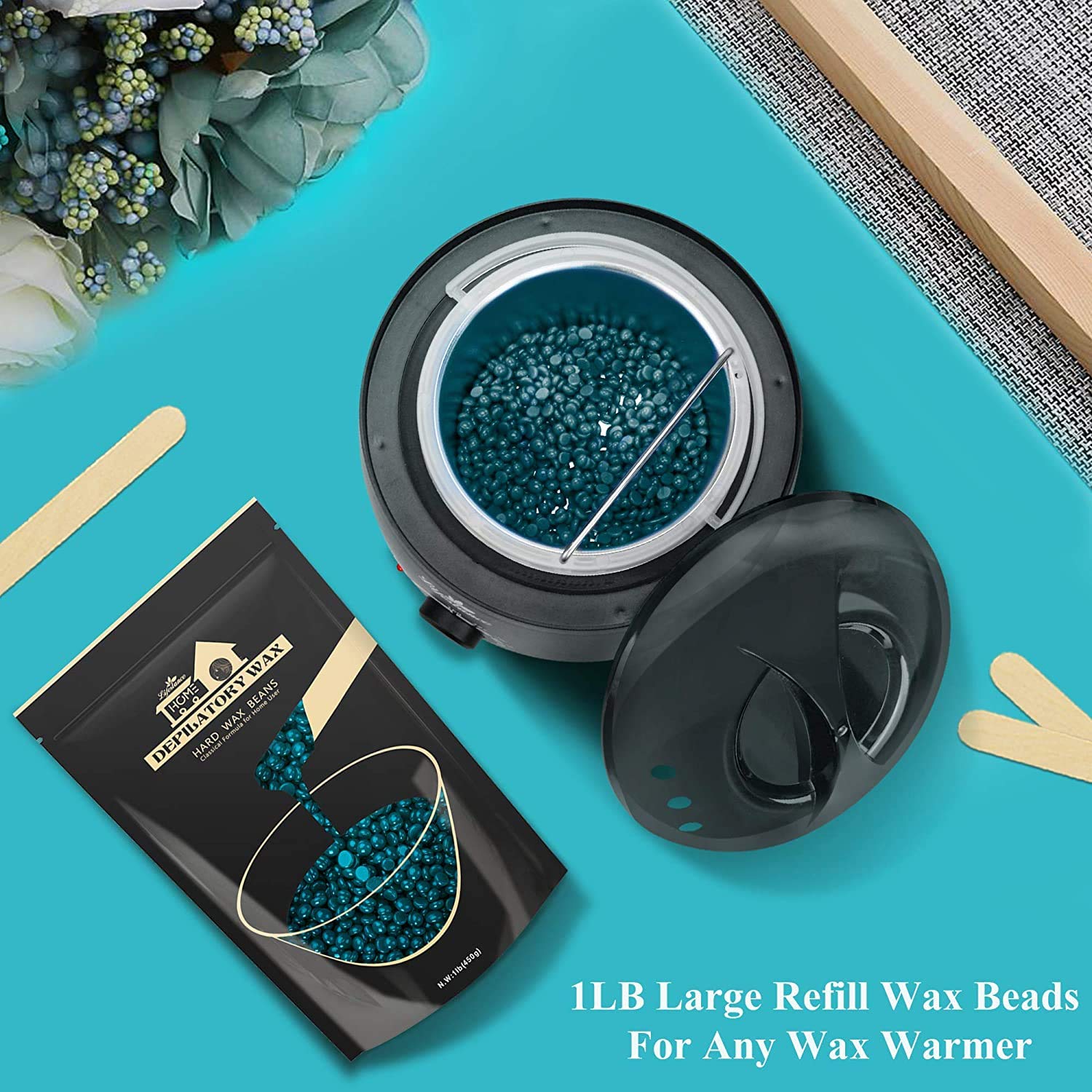 Lifestance Jasmine Wax Beads melt at lower temperature for comfortable application.