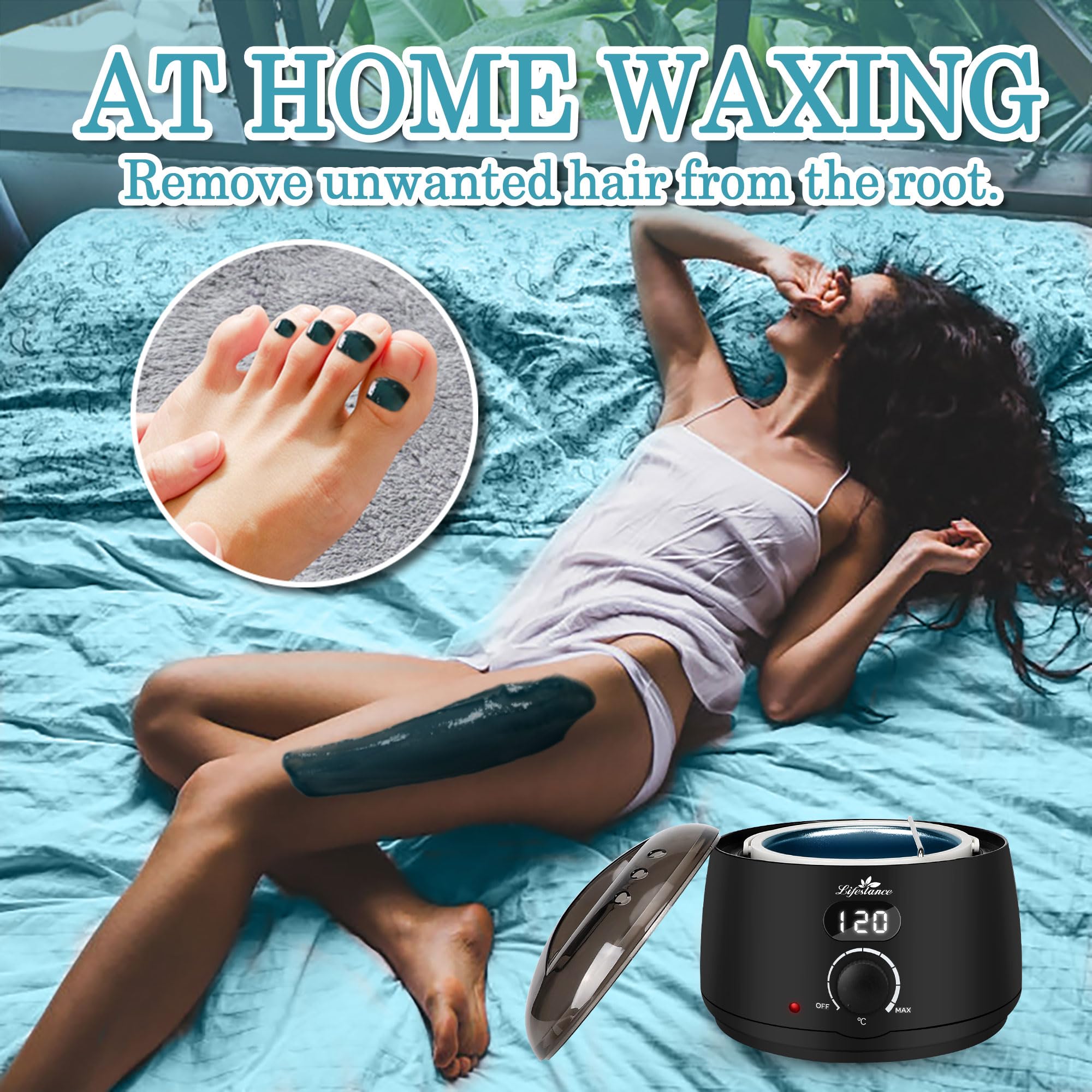 Lifestance L2 compact travel design ideal for home and on-the-go waxing