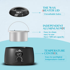 Lifestance L2 removable aluminum pot for easy wax transfer and cleanup