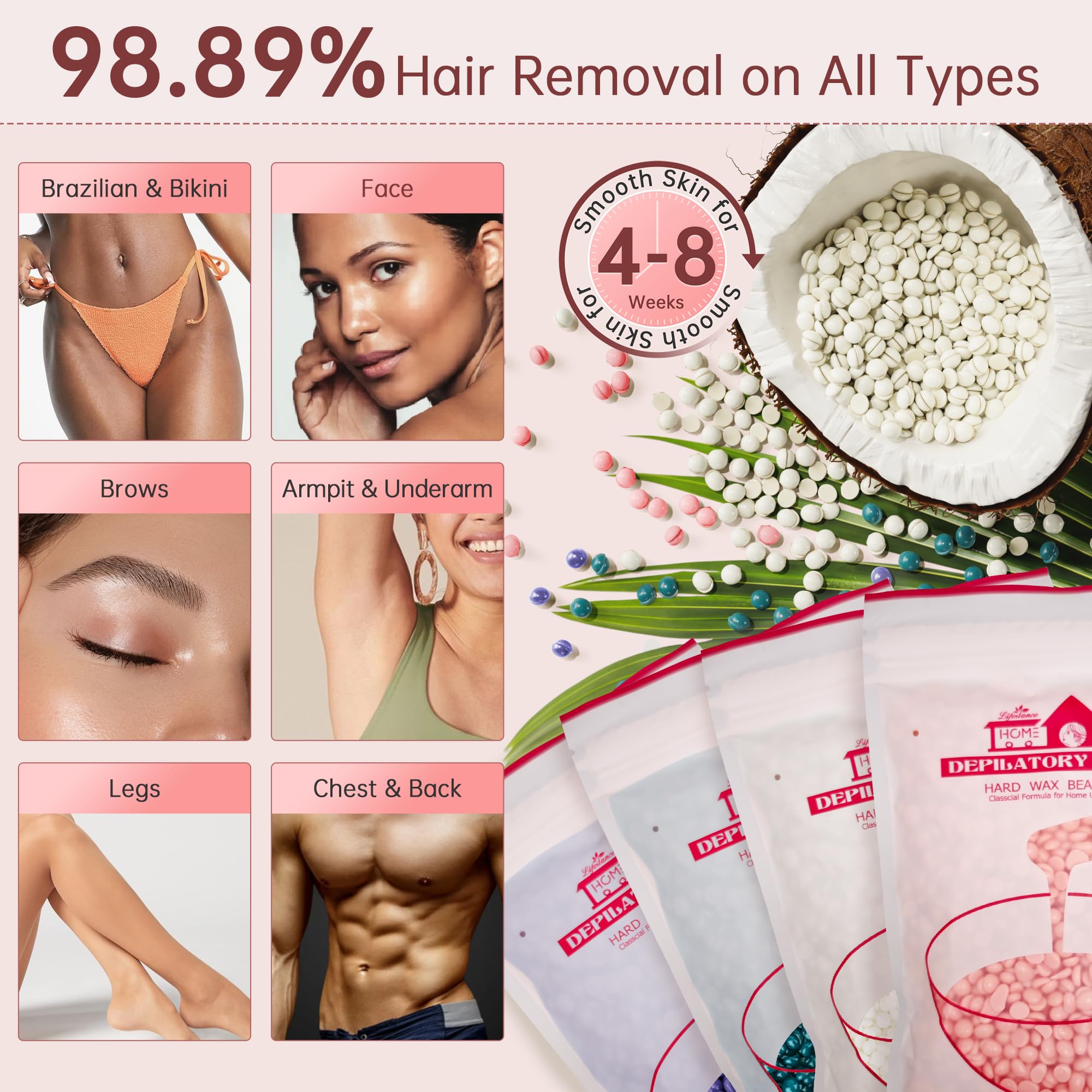 Lifestance pre- and post-wax oil spray enhances skin comfort after waxing.