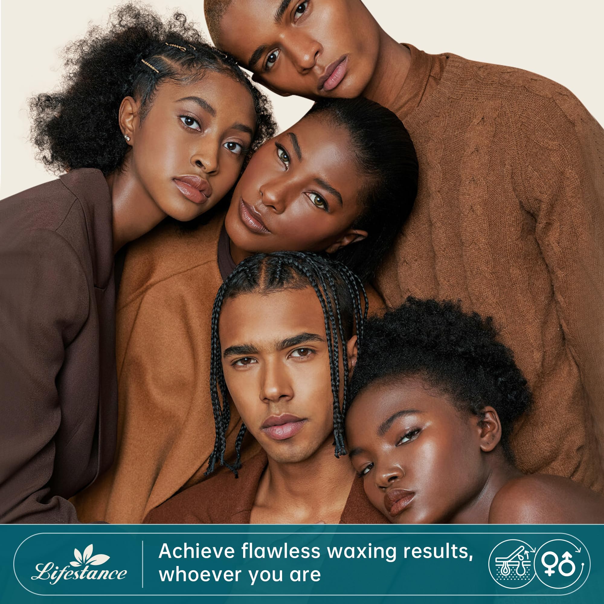 Lifestance value-packed kit closeup, implying long-term cost savings for home waxing.