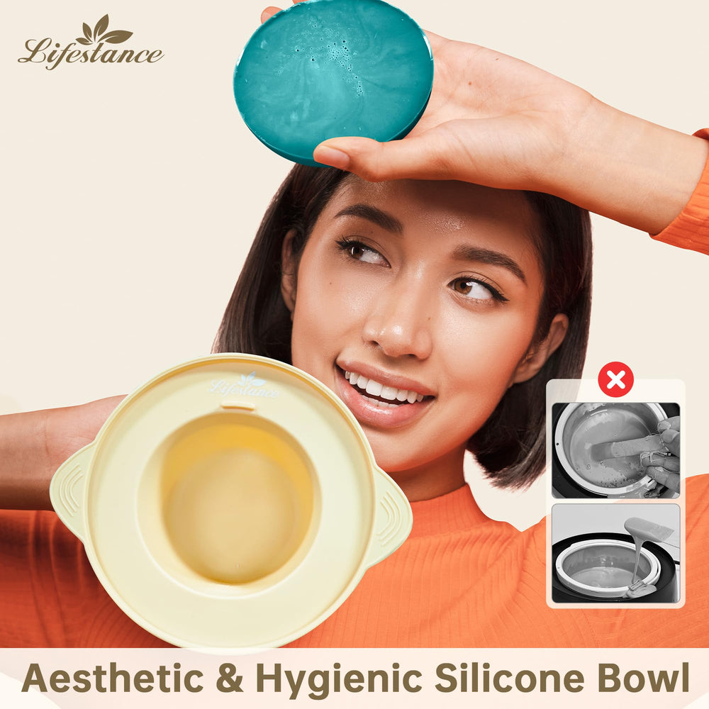 Lifestance pearl white wax beads for versatile waxing.