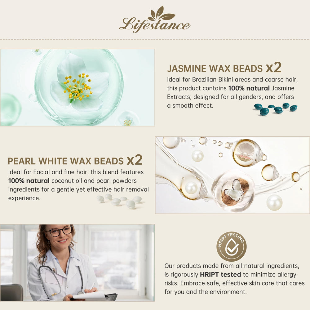 Lifestance gift-ready waxing kit box enhances gifting.