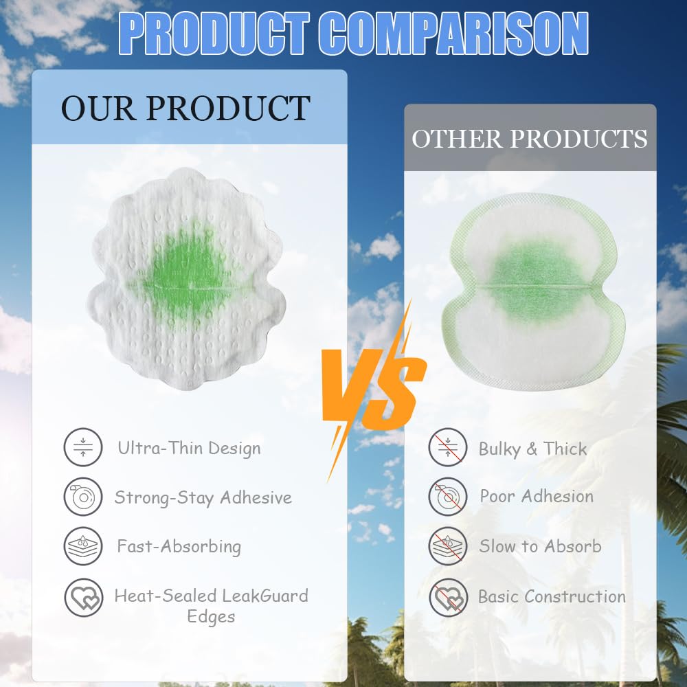 Lifethw pads applied to shirt armpit for discreet wear
