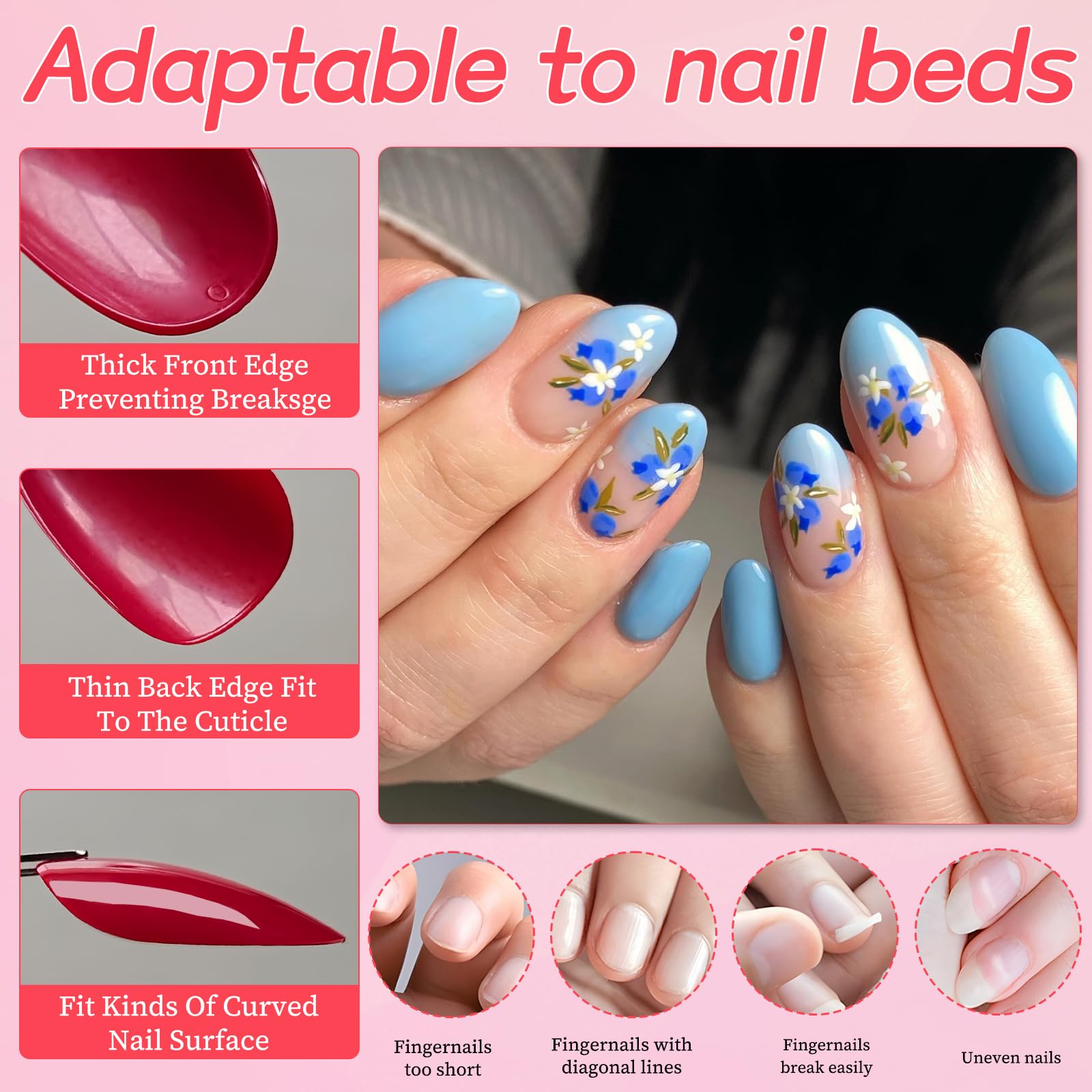 Lifextol nail sticky tabs for residue-free secure application