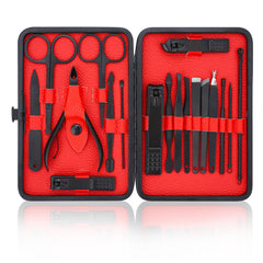 LifHap conjunto de manicura y pedicura con caja de viaje, perfecto para cuidados en casa.