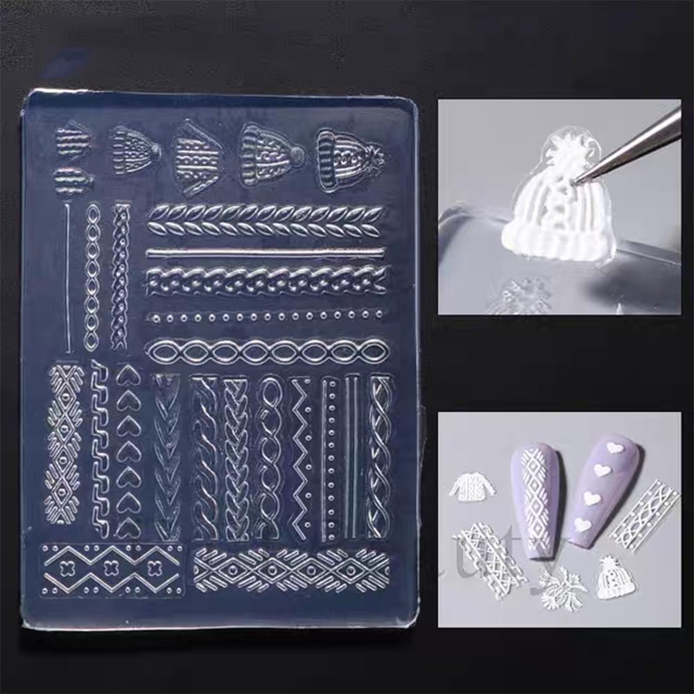 LIFOOST mold non-stick surface enables easy release for nail art