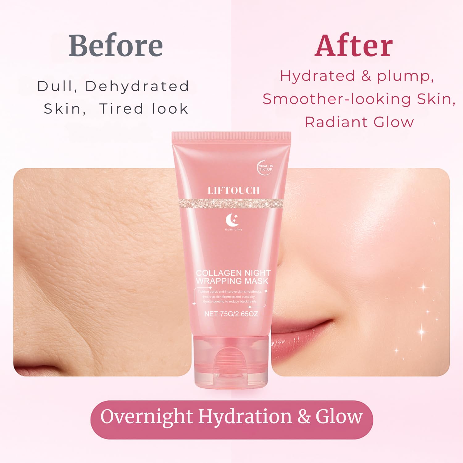 Liftouch peel-off morning removal shows residue-free finish for easy skincare routine