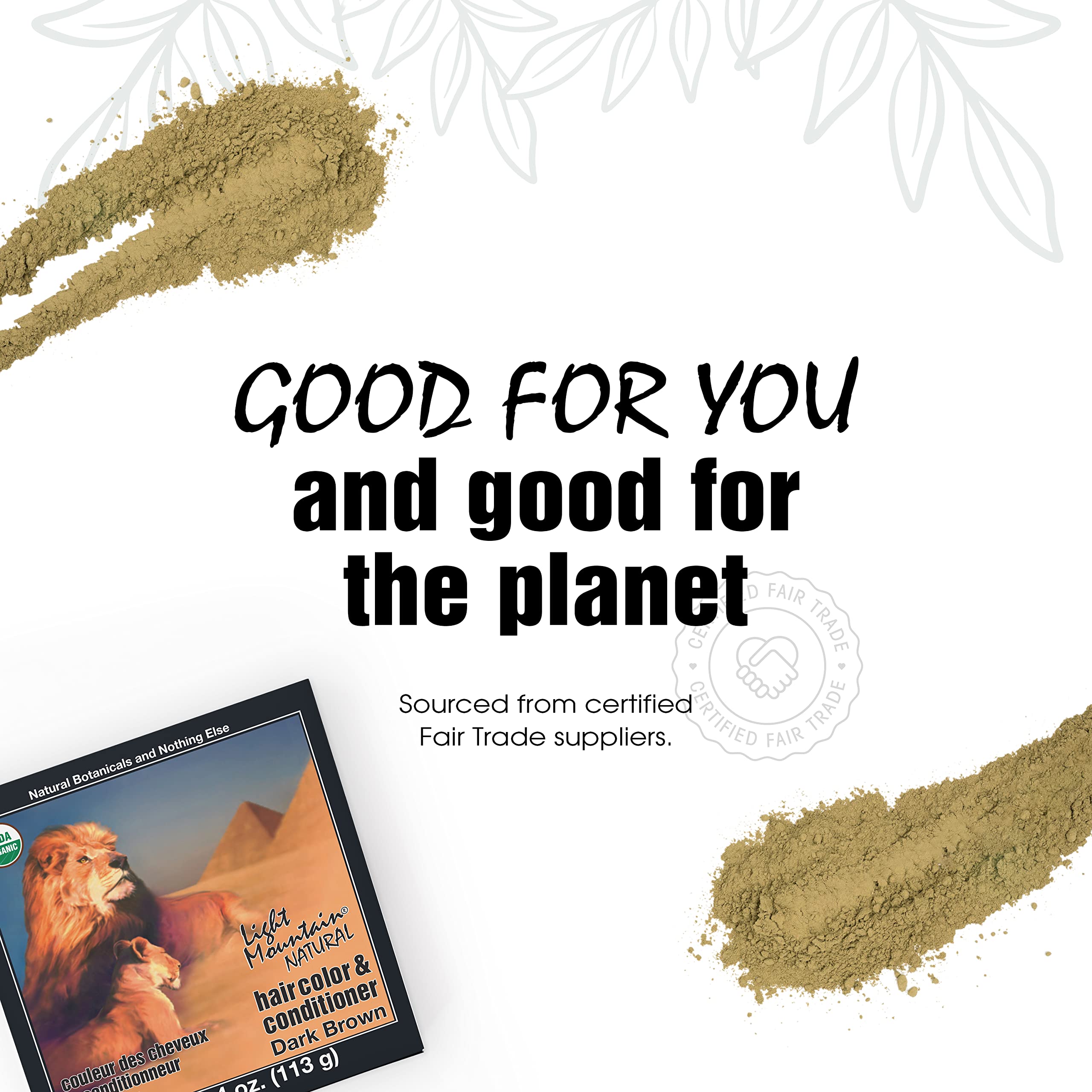 Light Mountain Henna conditioner close-up highlighting softness and natural shine