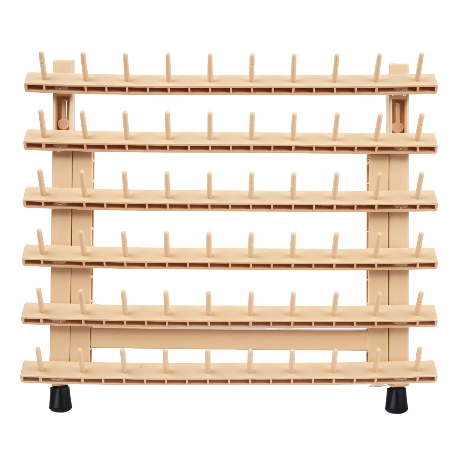 Lightmay durable plastic rack with natural finish adds warmth and longevity to your station