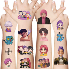 LightningStickers Demon Movie Hunters tattoos pack ready for party favors and kid-safe fun.