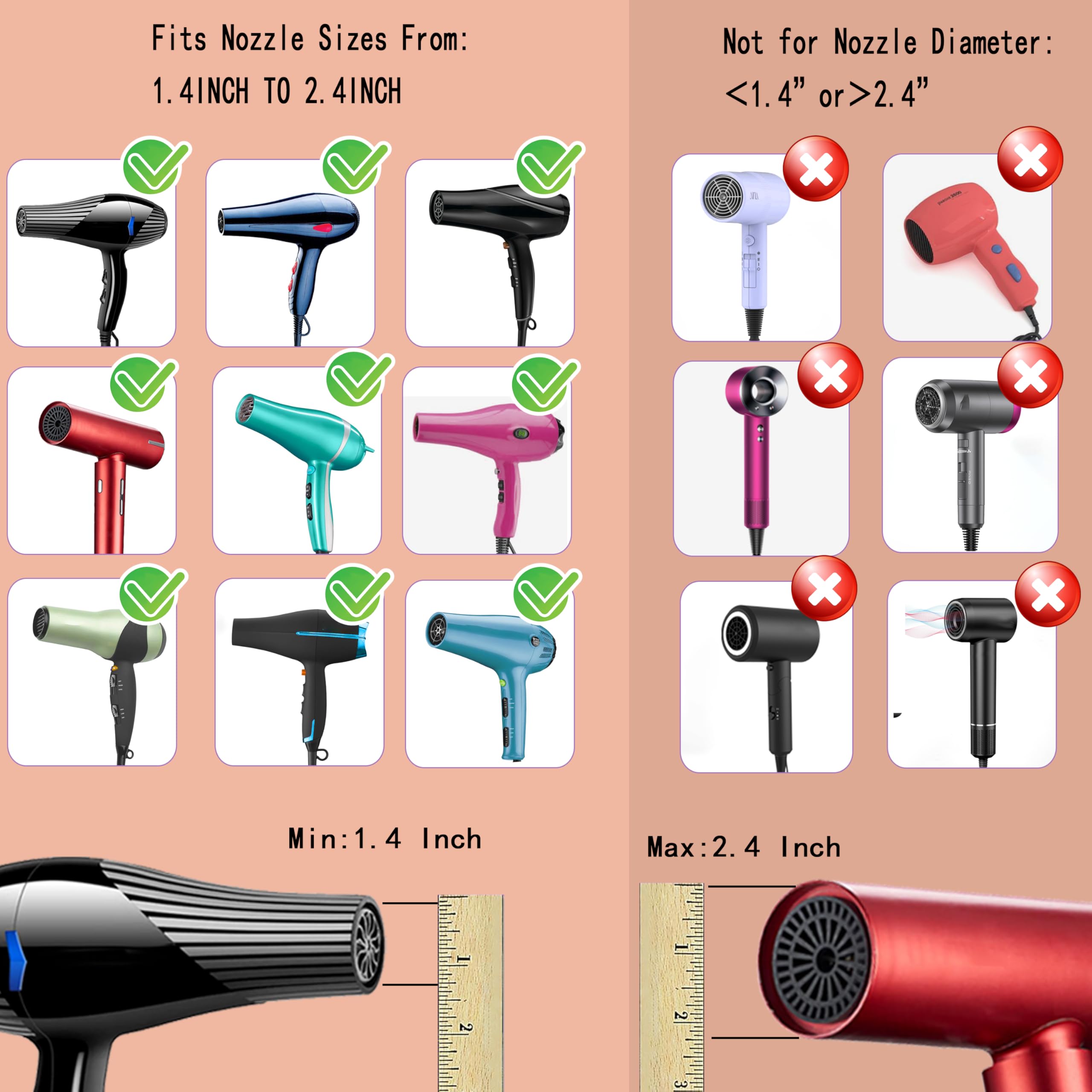 LIGOLIG diffuser on hair dryer shows effortless attachment during styling.