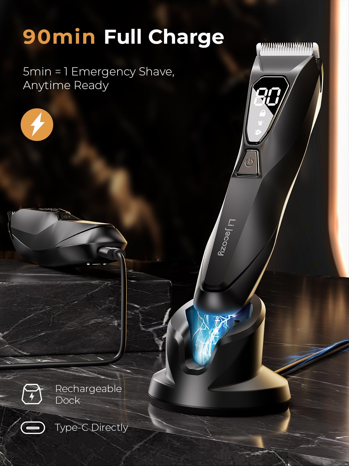 Lijecozy body trimmer waterproof shower-ready for wet or dry use