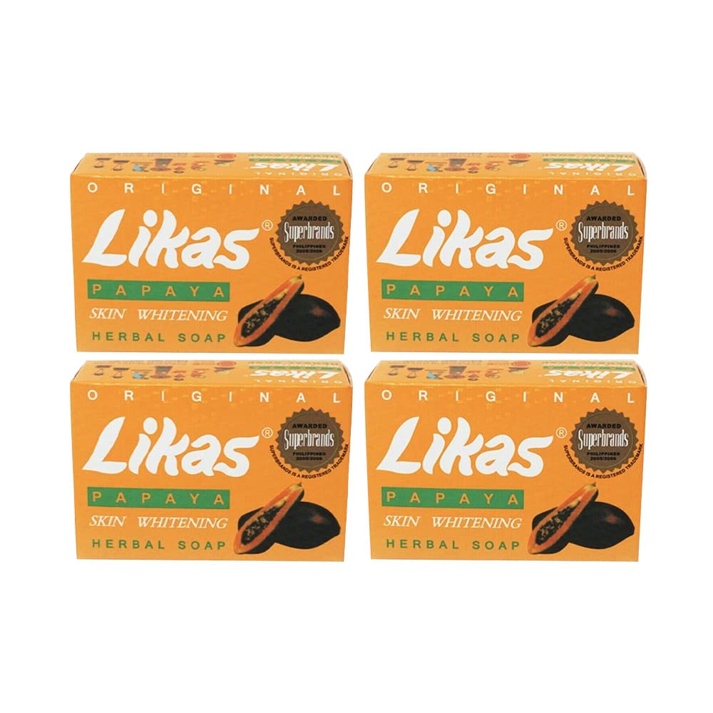 Likas Original Papaya Soap bar closeup with creamy lather for daily cleansing