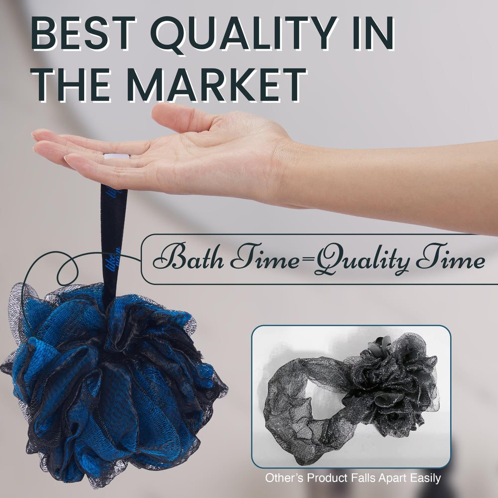 LIKEVOW bath pouf helps you save soap while delivering a satisfying cleanse