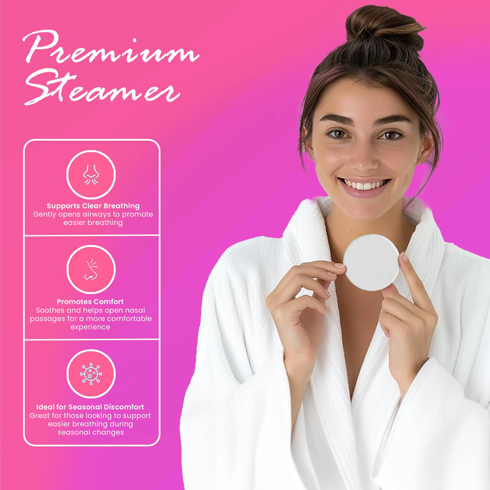 LIKEVOW shower-steamer-spa-experience closeup conveys luxury aromatherapy in the shower.