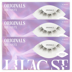 Lilac St Originals 3-pack 10mm lashes for natural look and easy DIY application.