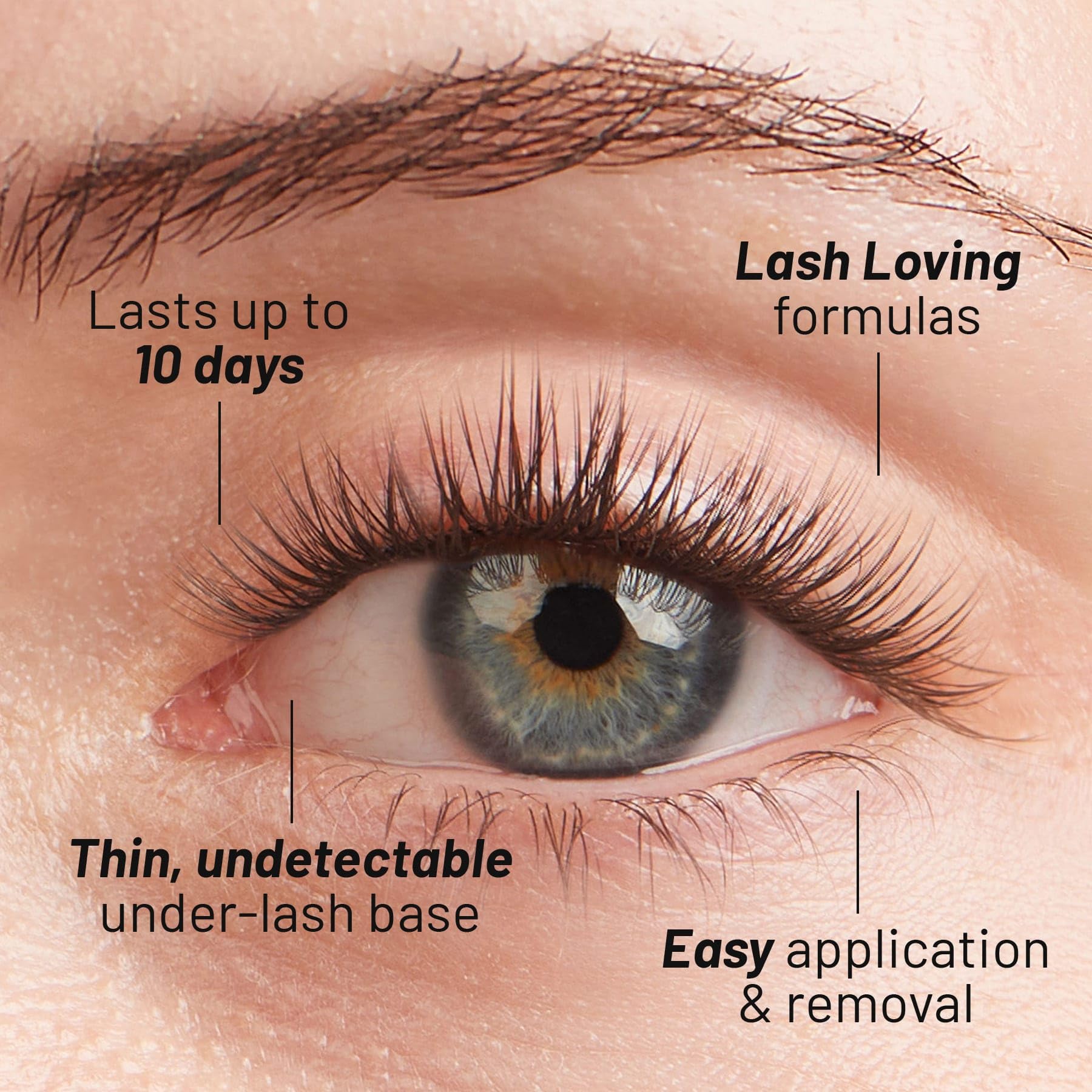 Lilac St Originals 10mm suitable for lower lash line application for balance.
