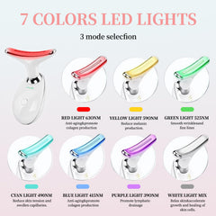Lilatyu 7-color LED facial sculptor highlights glowing skin and customizable light modes