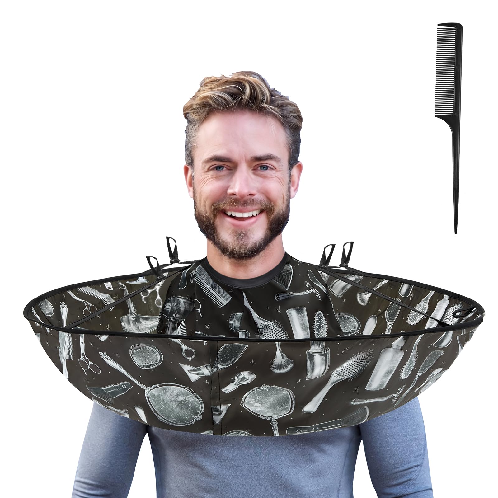 Lilian&Gema hair cloak cape umbrella open for full-coverage haircut protection