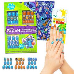 Lilo and Stitch nail art set packaging shows vibrant colors for party planning and gifting