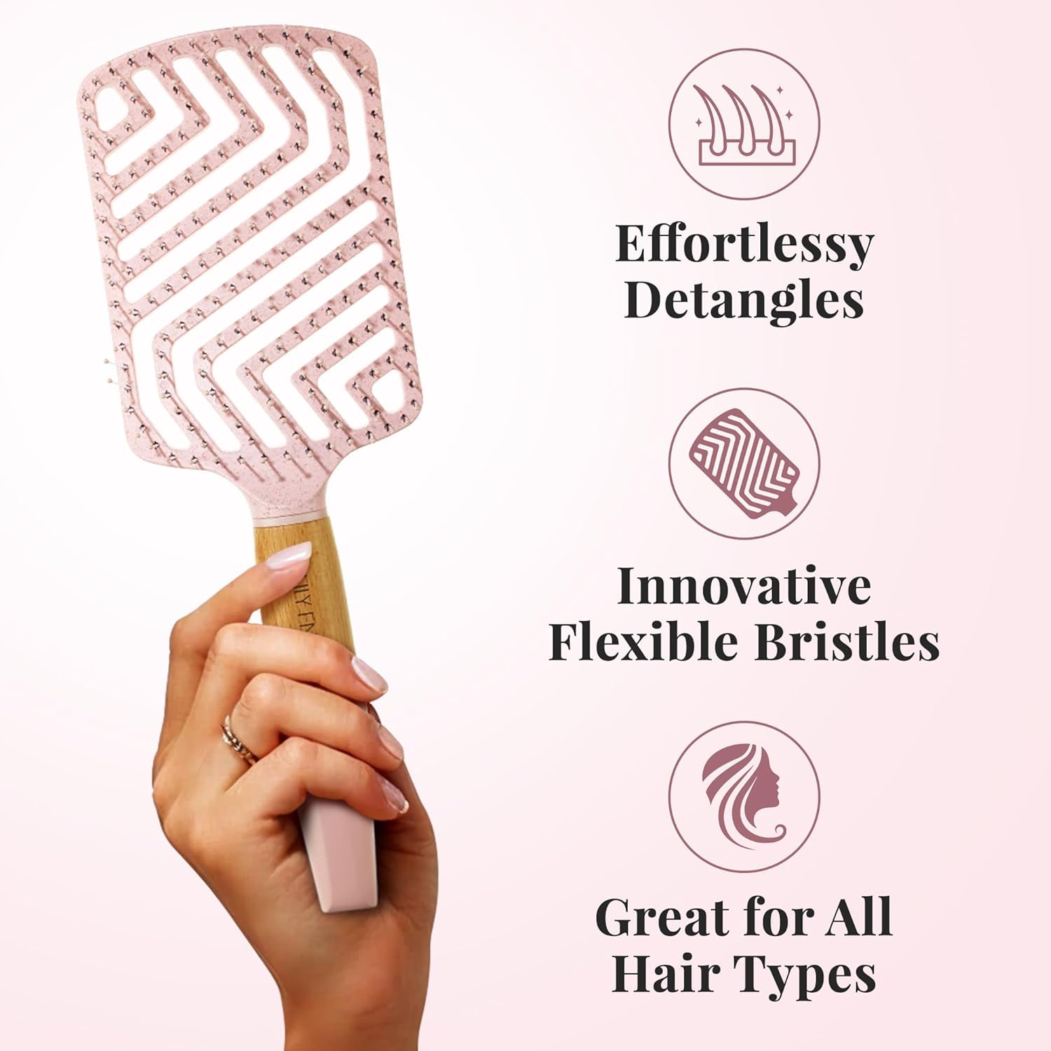 Lily England comb for detangling with gentle glide.