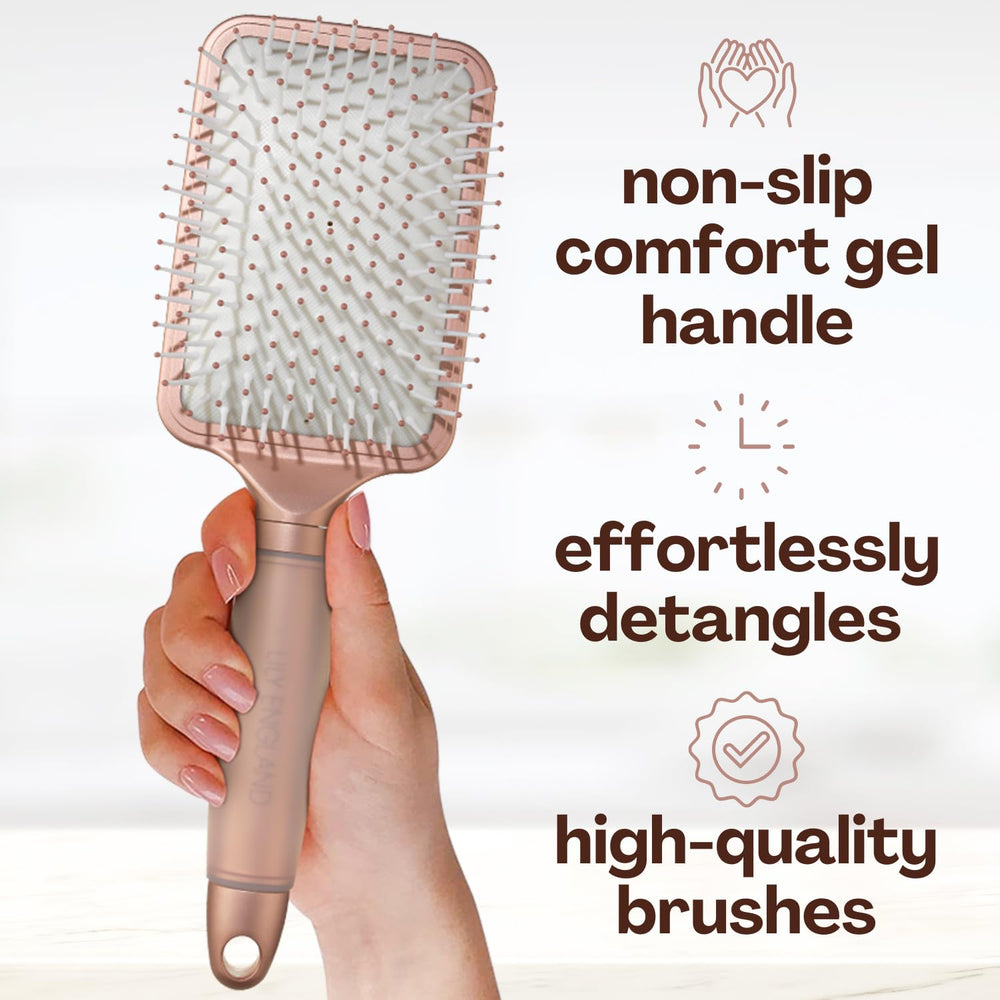 Lily England round blow-dry brush adds lift and shaping