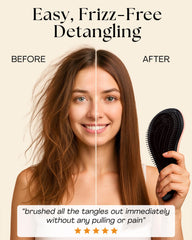 Lily England Wide-Tooth Comb Rose Gold detangles thick or curly hair gently