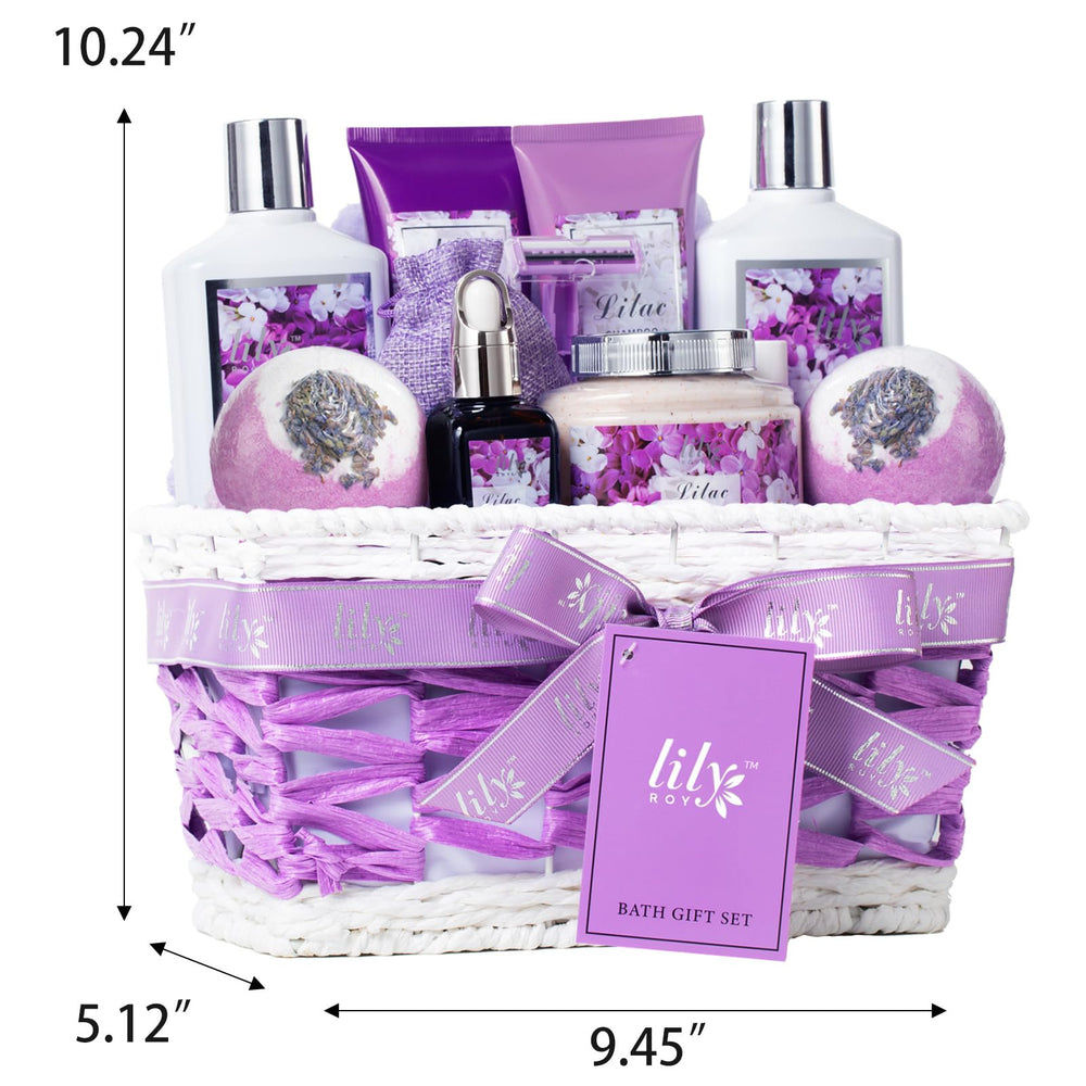 Lily Roy 17pc spa gift set jojoba oil for nourishing prep